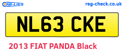 NL63CKE are the vehicle registration plates.