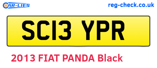 SC13YPR are the vehicle registration plates.