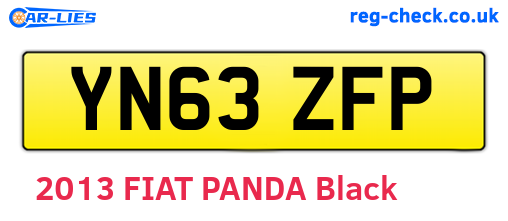 YN63ZFP are the vehicle registration plates.