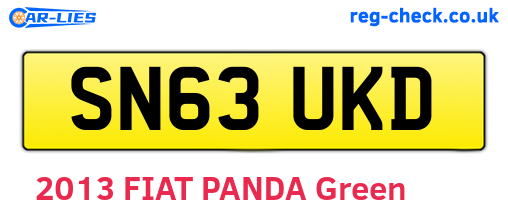 SN63UKD are the vehicle registration plates.