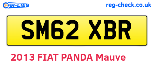 SM62XBR are the vehicle registration plates.
