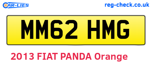 MM62HMG are the vehicle registration plates.
