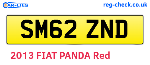 SM62ZND are the vehicle registration plates.