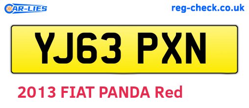 YJ63PXN are the vehicle registration plates.