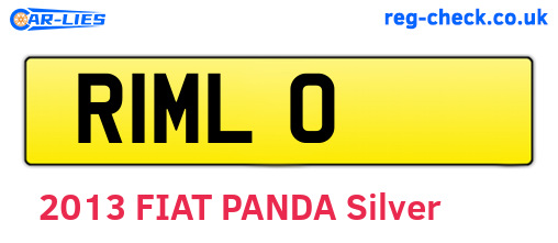 R1MLO are the vehicle registration plates.