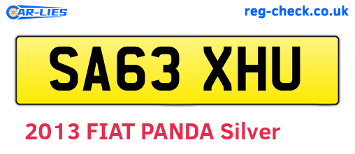 SA63XHU are the vehicle registration plates.