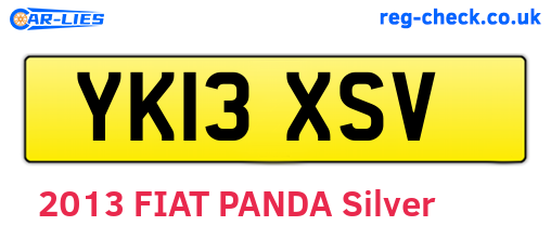 YK13XSV are the vehicle registration plates.