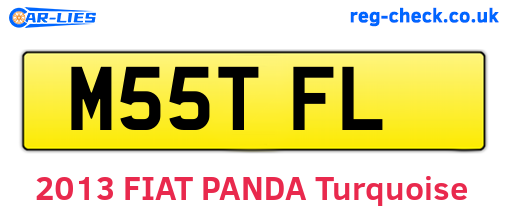 M55TFL are the vehicle registration plates.