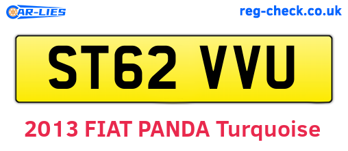 ST62VVU are the vehicle registration plates.