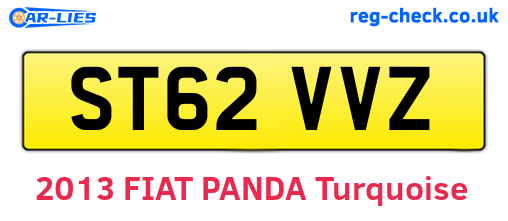 ST62VVZ are the vehicle registration plates.