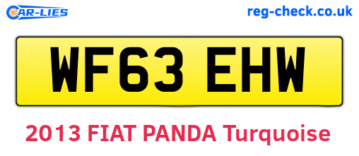 WF63EHW are the vehicle registration plates.