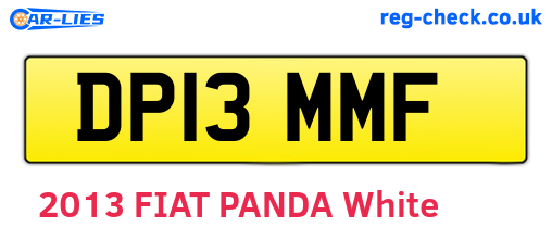 DP13MMF are the vehicle registration plates.
