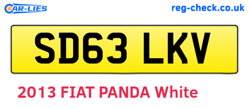 SD63LKV are the vehicle registration plates.