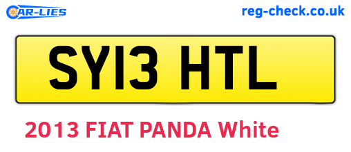 SY13HTL are the vehicle registration plates.