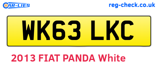 WK63LKC are the vehicle registration plates.