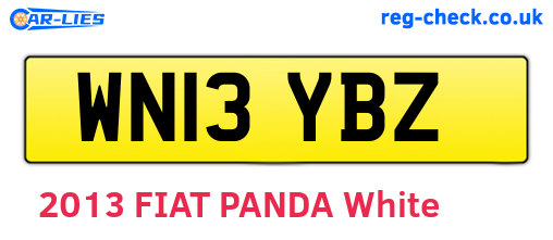 WN13YBZ are the vehicle registration plates.