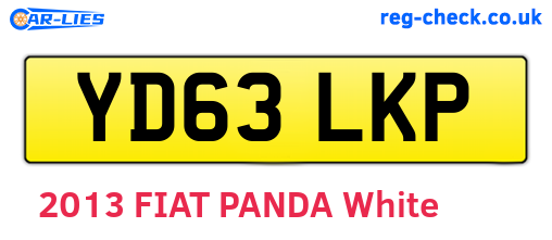 YD63LKP are the vehicle registration plates.