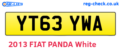 YT63YWA are the vehicle registration plates.