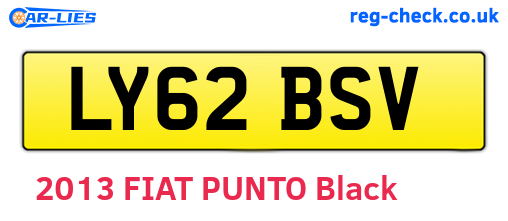 LY62BSV are the vehicle registration plates.
