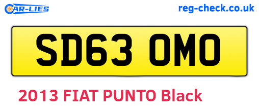 SD63OMO are the vehicle registration plates.