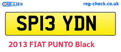 SP13YDN are the vehicle registration plates.