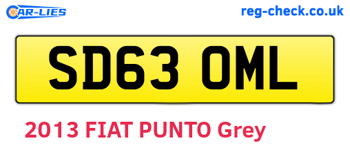 SD63OML are the vehicle registration plates.