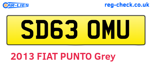 SD63OMU are the vehicle registration plates.