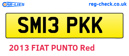SM13PKK are the vehicle registration plates.