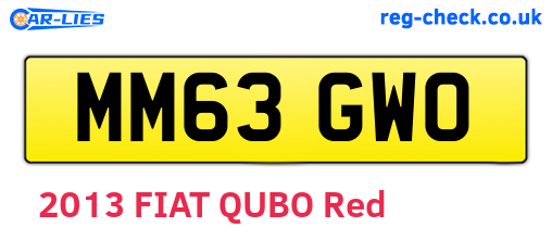 MM63GWO are the vehicle registration plates.