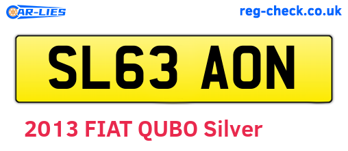 SL63AON are the vehicle registration plates.