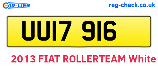 UUI7916 are the vehicle registration plates.