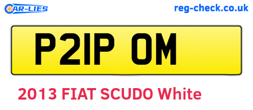 P21POM are the vehicle registration plates.