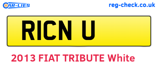 R1CNU are the vehicle registration plates.