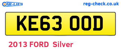 KE63OOD are the vehicle registration plates.