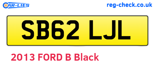 SB62LJL are the vehicle registration plates.