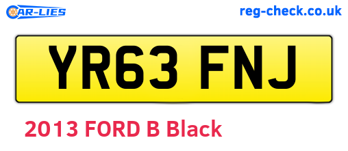 YR63FNJ are the vehicle registration plates.