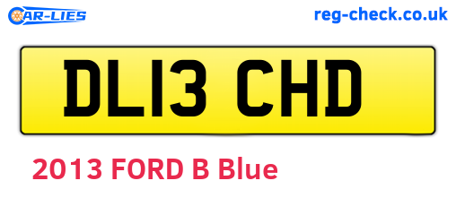 DL13CHD are the vehicle registration plates.