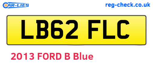 LB62FLC are the vehicle registration plates.