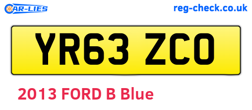 YR63ZCO are the vehicle registration plates.