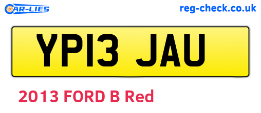 YP13JAU are the vehicle registration plates.