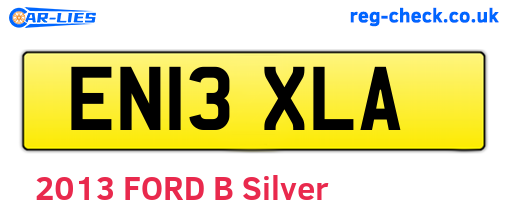 EN13XLA are the vehicle registration plates.