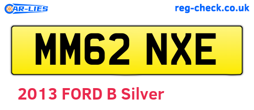 MM62NXE are the vehicle registration plates.