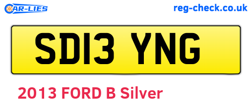 SD13YNG are the vehicle registration plates.