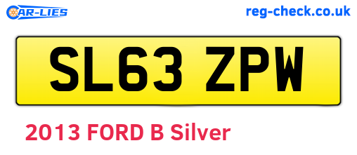 SL63ZPW are the vehicle registration plates.