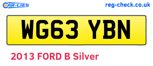WG63YBN are the vehicle registration plates.