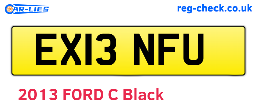 EX13NFU are the vehicle registration plates.