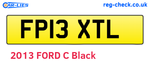 FP13XTL are the vehicle registration plates.
