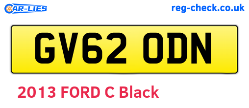 GV62ODN are the vehicle registration plates.