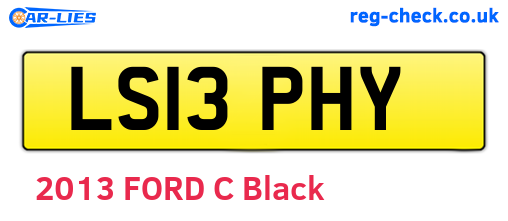 LS13PHY are the vehicle registration plates.