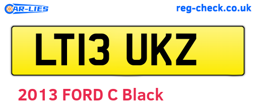 LT13UKZ are the vehicle registration plates.